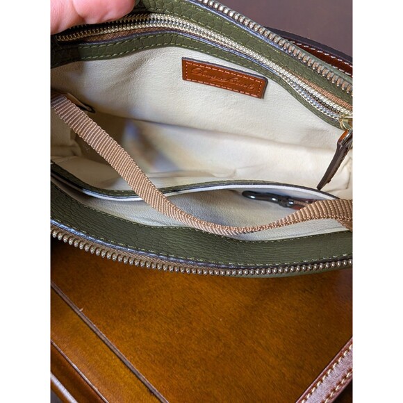 NEW ​Dooney & Bourke Janine Crossbody Olive Pebble Leather Shoulder Bag - Picture 4 of 10